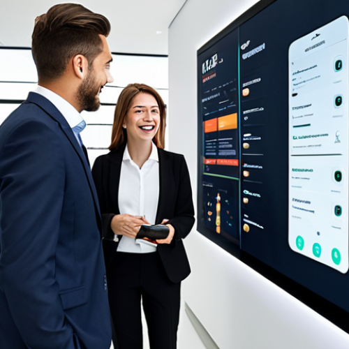 쇼핑매니저 팀워크 중요성 - **

A team of professional Shopping Managers collaborating around a large digital display showing e-...